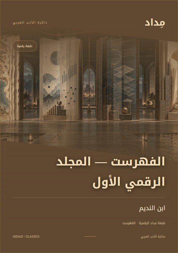 غلاف الفهرست المجلد الرقمي الأول في مكتبة مِداد